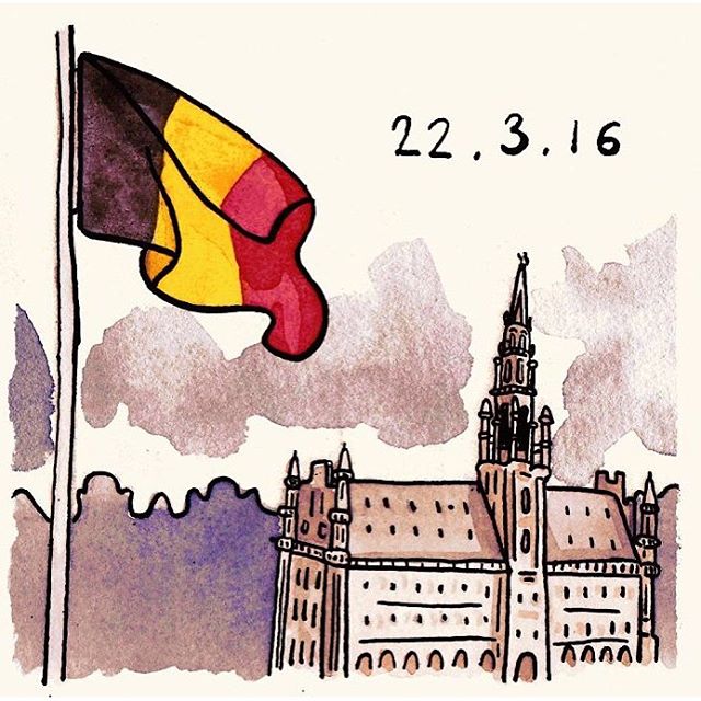 Pray for brussels-THE FREE SKY